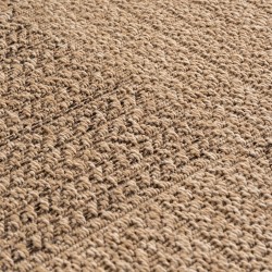 Outdoor Indoor Vloerkleed Beige Machinegeweven met Natuurlijke Jute Look voor Woonkamer Keuken Terras en Balkon