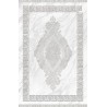 Modern Grey and White Rug with Greek Pattern, Washable, Digitally Printed, 7 mm, Non-Slip, Living Room, Bedroom
