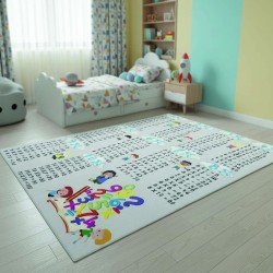 Educatief kindertapijt – Tafels 1 t/m 10 leren, antislip, wasbaar en kleurrijk ontwerp