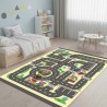 Children's Educational Mat – City Map and Roads, Traffic Learning, Washable, Non-Slip Base