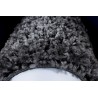 Tapis Shaggy pile longue designe 2 couleur GRIS-GRIS CLAIRE