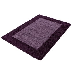 Shaggy rug, long pile, designer, PURPLE-DARK PURPLE