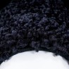 Shaggy rug, long pile, design 2, color: DARK BLUE-BLUE