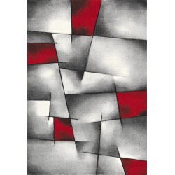 Modern geometrisch abstract vloerkleed, dicht fluweel van 13 mm, eigentijds design voor de woonkamer