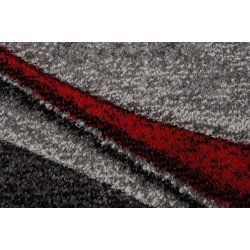 Modern abstract rug with a fluid design, dense 13mm velvet, contemporary living room