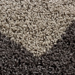 Shaggy Tapijt 30 mm Poolhoogte Borduur Desing Beige