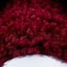 Shaggy Tapijt 30 mm Poolhoogte Borduur Desing Bordeaux Rood