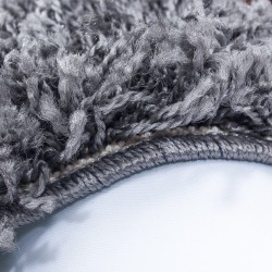 Alfombra peluda, pelo largo, unicolor, altura del pelo 5 cm, GRIS