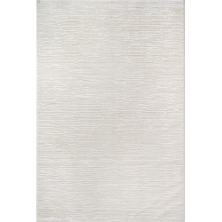 Modern, sade dokulu, krem rengi, yumuşak 12 mm kadife halı, zarif minimalist oturma odası için ideal.