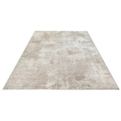 Modern distressed-effect rug for indoor living room, soft, durable, easy to care for, 7 mm