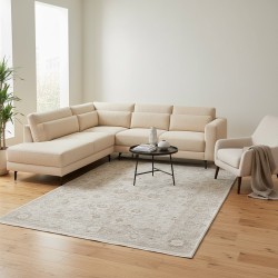 Vintage-Teppich im orientalischen Stil für das Wohnzimmer, klassisch-elegantes Muster, weich und strapazierfähig, 7 mm