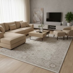 Alfombra oriental vintage para sala de estar, diseño clásico y elegante, suave y duradera, 7 mm