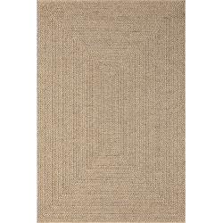 Tapis tissé plat intérieur extérieur motif cadre graphique résistant facile entretien