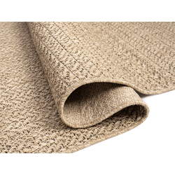 Tapis tissé plat intérieur extérieur motif géométrique structuré résistant entretien