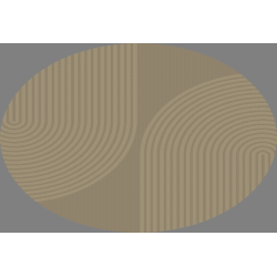 Tapis tissé plat intérieur extérieur motif graphique arrondi moderne résistant facile