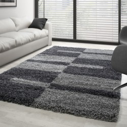 Gala Shaggy Rug, Long Pile, Light Grey