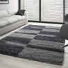 Gala Shaggy Rug, Long Pile, Light Grey