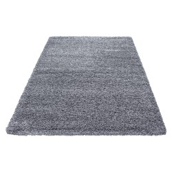 Shaggy rug, long pile, single color, 5cm pile height, GREY