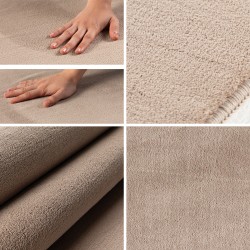 Short pile rug for living room, kitchen, bedroom, non-slip