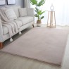 Tapis à poils longs doux couleur unie pour salon chambre design moderne 20 mm