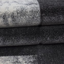 Tapis 3D moderne designe découpe de contour Hawaii 1710 Gris