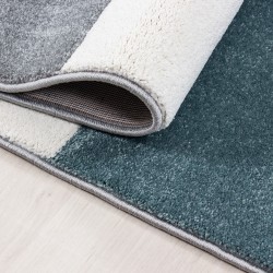 Tappeto moderno 3D con design tagliato a misura, Hawaii 1310 BLU