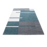 Modern 3D rug with contour cut design, Hawaii 1310 BLUE