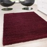 Shaggy rug, long pile, single color, pile height 5cm, RED