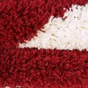 Children's Football Rug for Kids' Room, Red and White