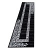 Tapis de salon moderne designe elegance Miami 6620 Noir-Blanc
