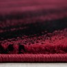 Tapis de salon moderne designe vague Miami 6630 Rouge-Noir