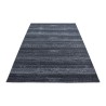 Tapis de salon ou jeunesse moderne designe courte pile Gris Anthracite
