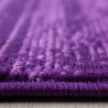Tapis de salon ou jeunesse moderne designe courte pile Violet