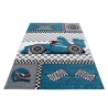 Tappeto per bambini Formula 1 Racing Car Kids 0460 BLU