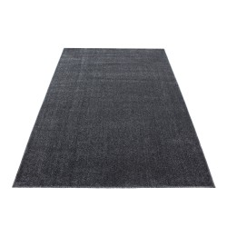 Tapis de salon pile courte moderne couleur unique moucheté Gris