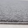Tapis de salon pile courte moderne couleur unique moucheté Gris claire