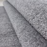 Modern short pile living room rug, single color speckled light grey