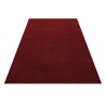 Tapis de salon pile courte moderne couleur unique moucheté Rouge