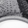 Desing Tapijt modern design Geruite motieven Zwart Grijs Wit afgedurkt
