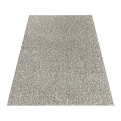 Kort lugg inomhusmatta, 4 mm hög, glansig marmorerad effekt, beige