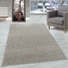 Tappeto da interno a pelo corto, altezza 4 mm, effetto marmorizzato lucido, beige