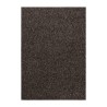 Tapis de salon à poil ras marbré brillant hauteur de 4mm Marron