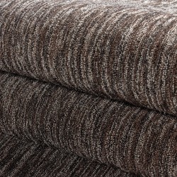 Tapis de salon à poil ras marbré brillant hauteur de 4mm Marron