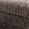 Tapis de salon à poil ras marbré brillant hauteur de 4mm Marron