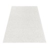 Tapis de salon à poil ras hauteur 4mm Bureau à domicile marbré Crème