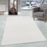 Tapis de salon à poil ras hauteur 4mm Bureau à domicile marbré Crème