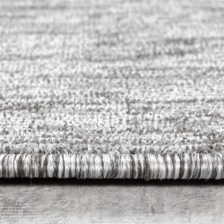 Tapis de salon à poil ras marbré brillant hauteur 4mm Gris clair