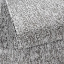 Tapis de salon à poil ras marbré brillant hauteur 4mm Gris clair
