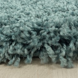 Woonkamertapijt Shaggy Design Soft Pool Monochroom Aqua