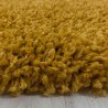 Shaggy Design Living Room Rug, Soft Pile, Monochrome Gold